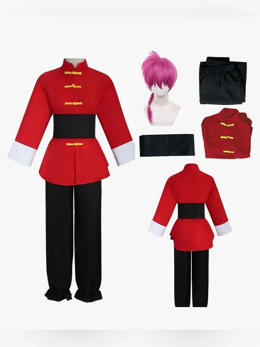 Ranma Saotome 1/2 Cosplay Women’s Costume, Woman’s Size Small
